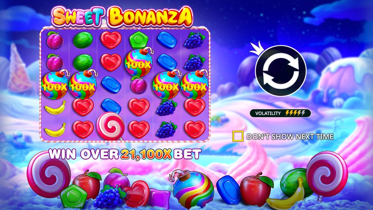 Sweet Bonanza in play